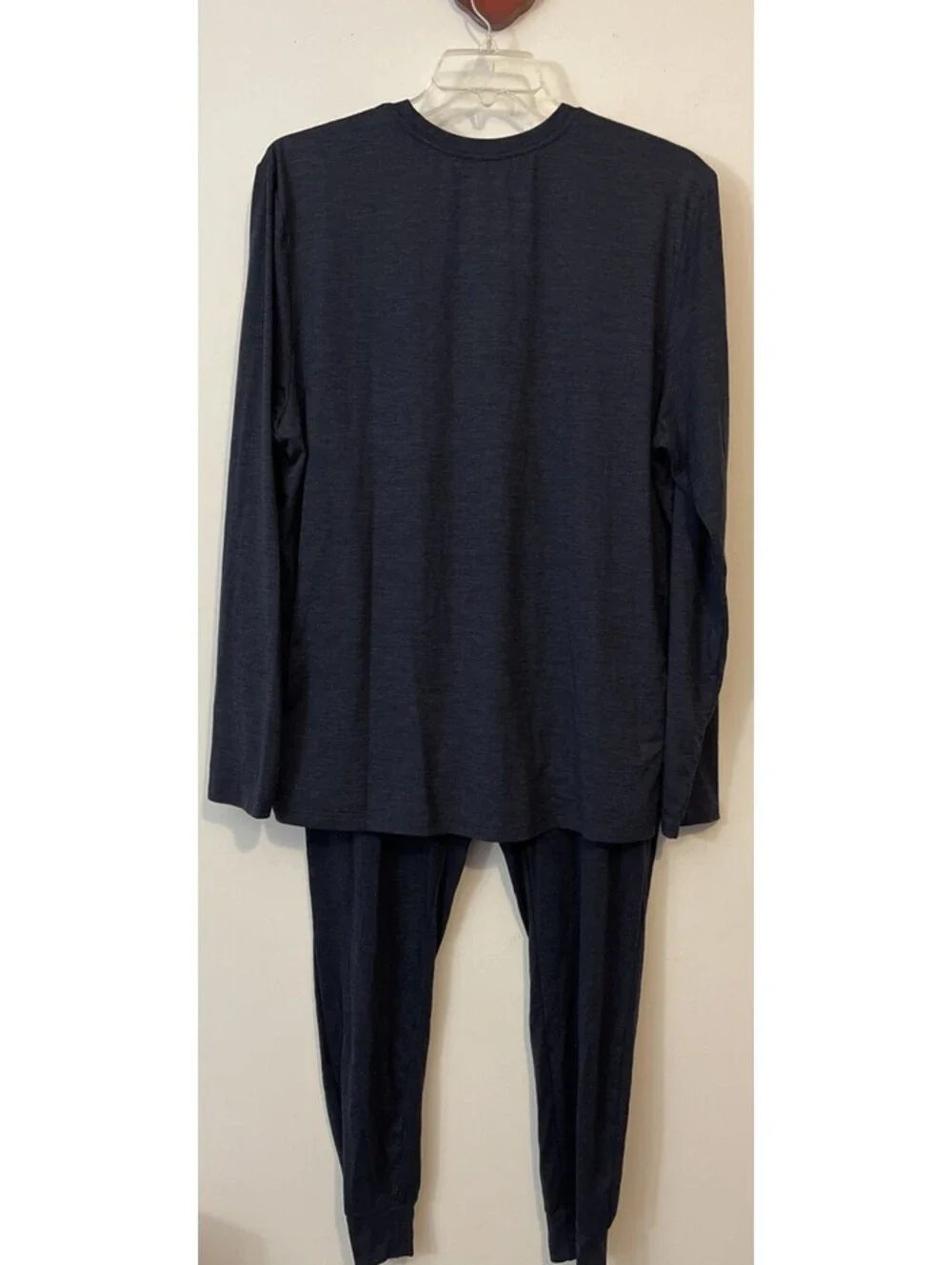 Right Of Way Mens Large Blue Long-Sleeved Lounge Shirt & Jogger Pant Set! A6088